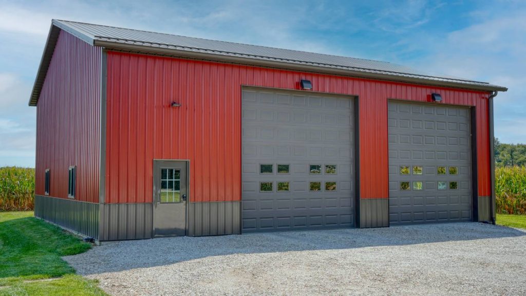 Custom pole barn building in Southwest Michigan