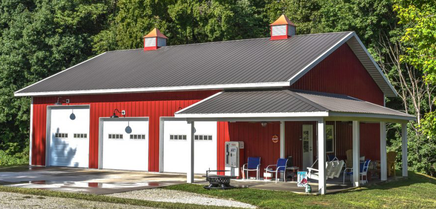 Agricultural pole barn