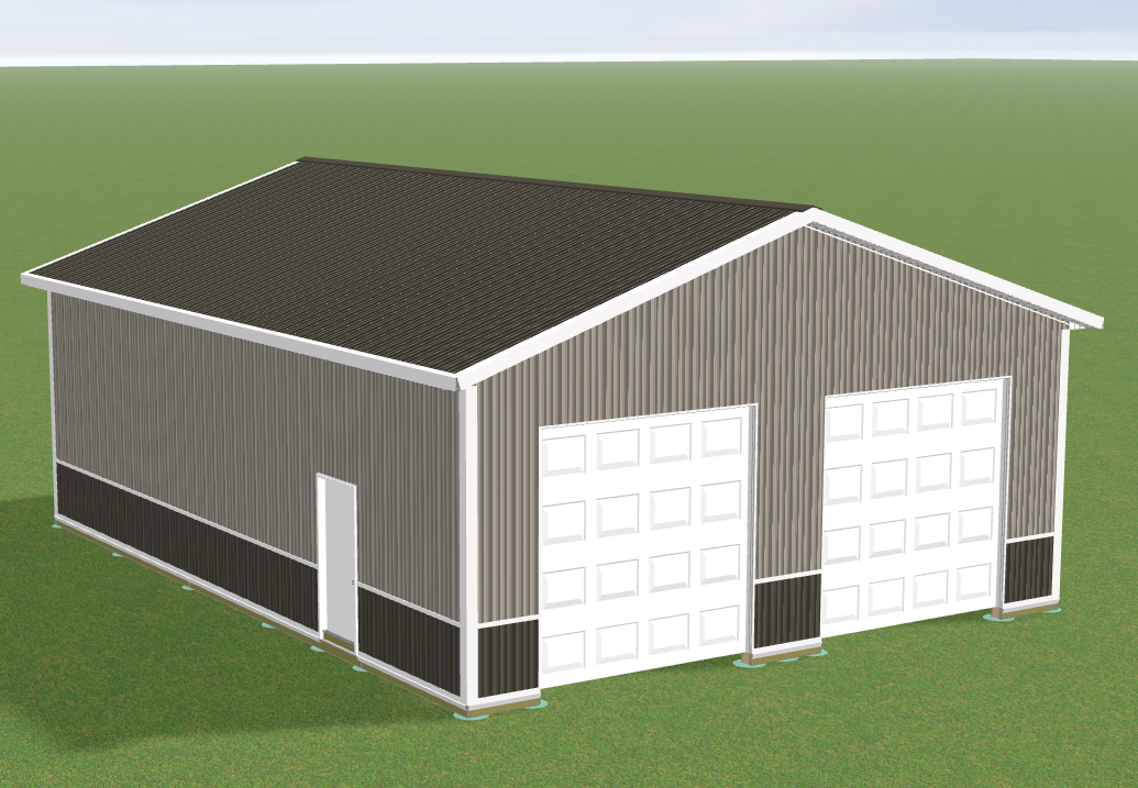 30x40 Pole Barn Garage Design
